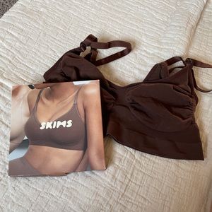 Skims Seamless Solutionwear Bralette 4x/5x equivalent to 3XL Chocolate (Umber)